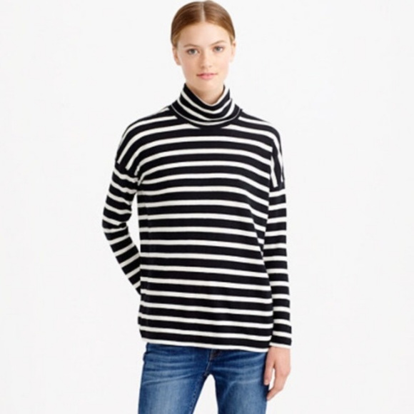 J. Crew Sweaters - J. Crew Striped Turtleneck